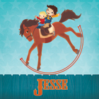 cowboy paard met broer
